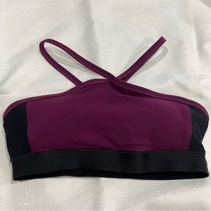 Athleta Purple and Black Sports Bra Size XS